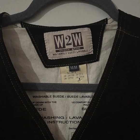 Vintage Skotts Suede Leather Vest – Western Cowboy Style (New) - Picture 5 of 11